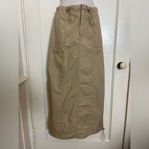 Cotton On Jordan Cargo Maxi Skirt in Sand - NWT